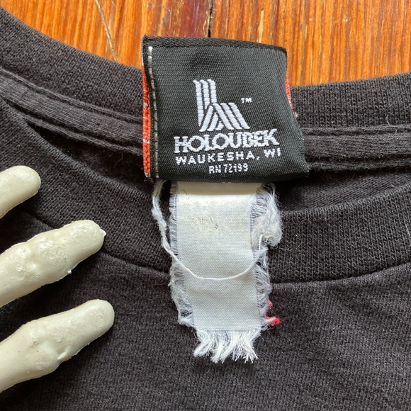 💀 SOLD 💀 Vintage 2004 Harley Davidson Fire Horse Black Longsleeve ~ Size M - Picture 9 of 9